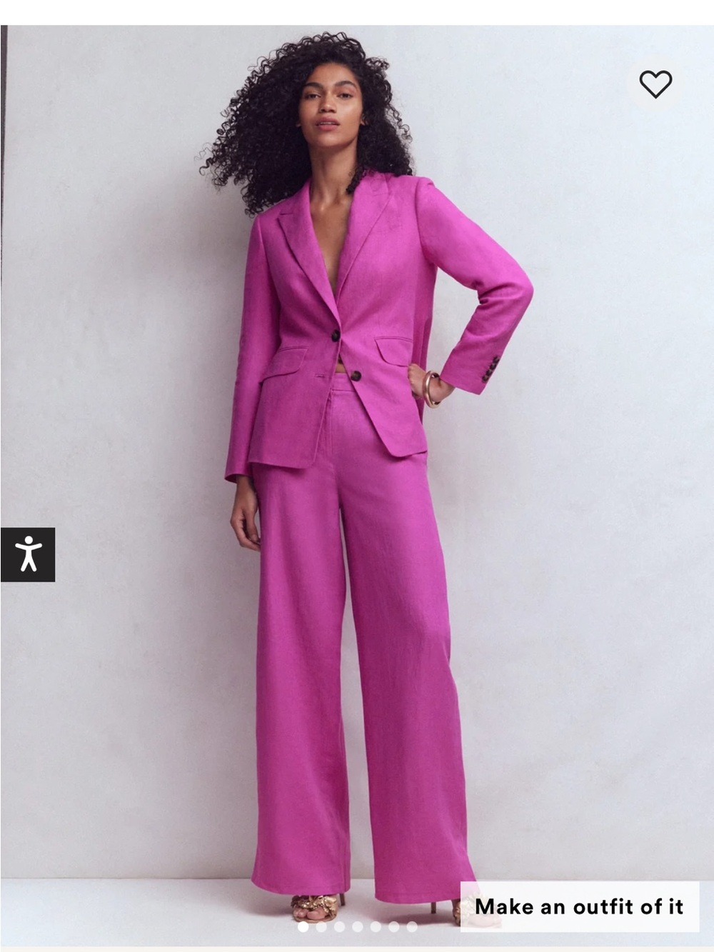 Boden Belgravia Pink Wide-Leg Pants